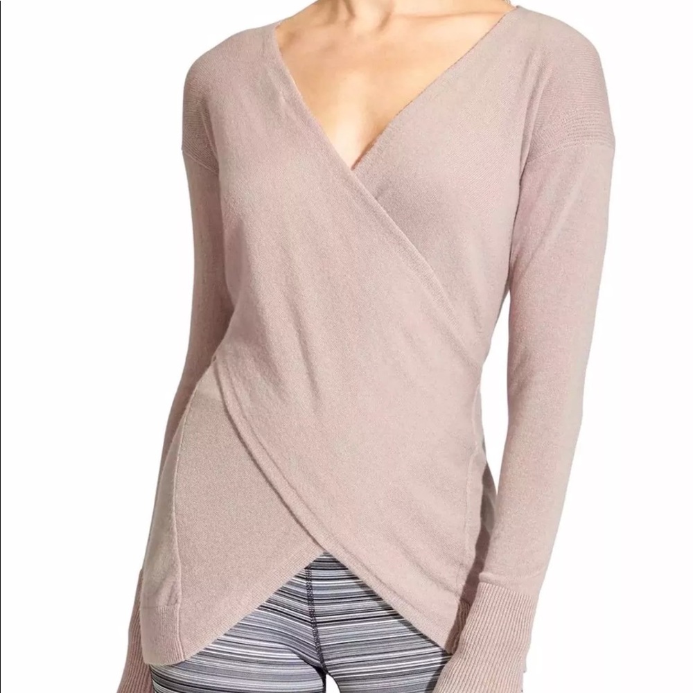 Athleta Nude Cashmere Reversible Sweater